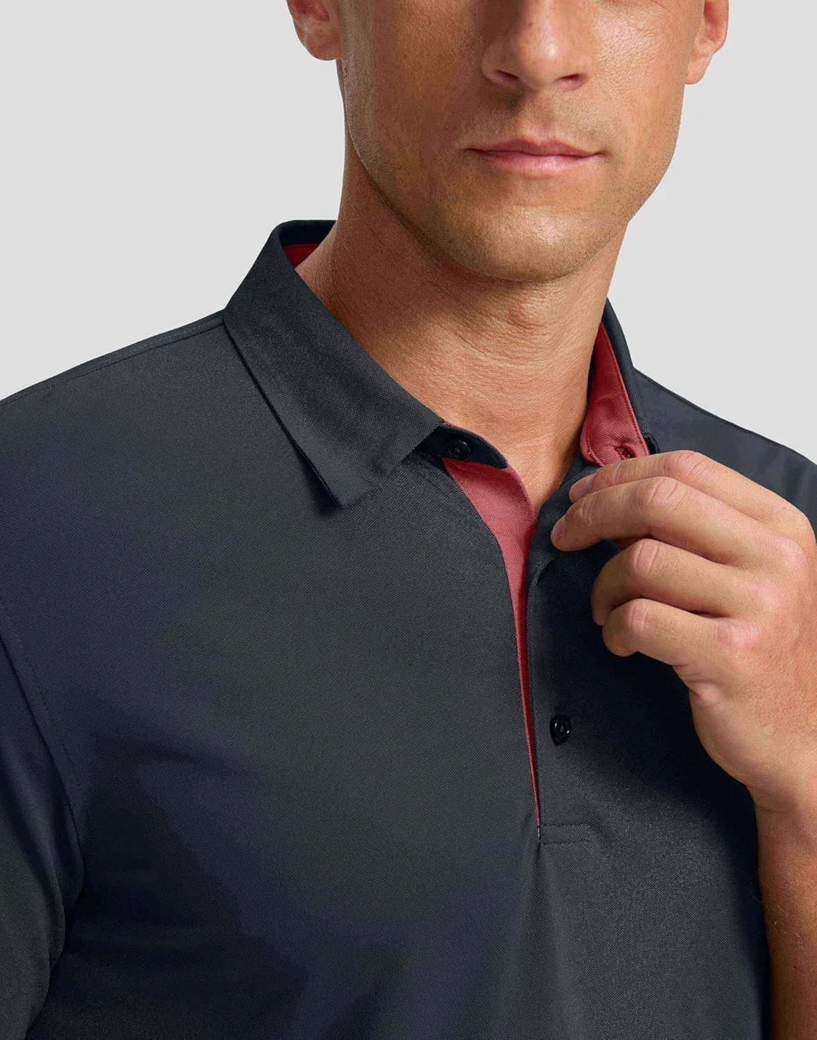 Men's Golf Shirts Dry Fit Moisture Wicking Performance Short Sleeve Collared Polo Shirts for Casual Athletic Business